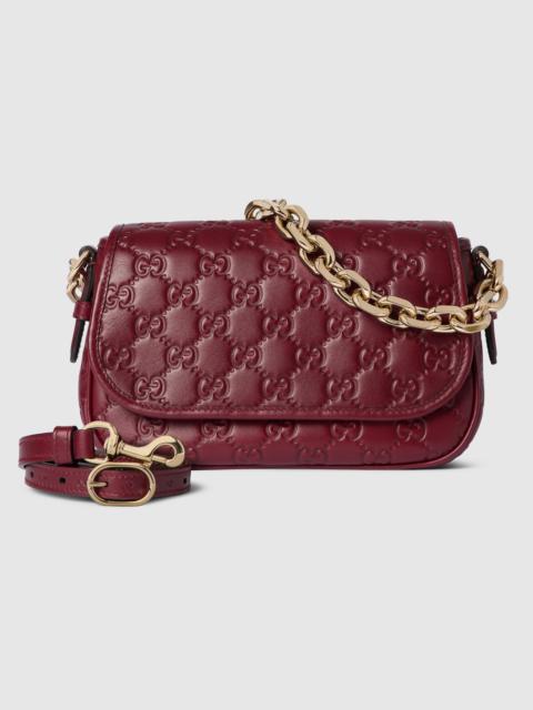 GUCCI GG Emblem small shoulder bag