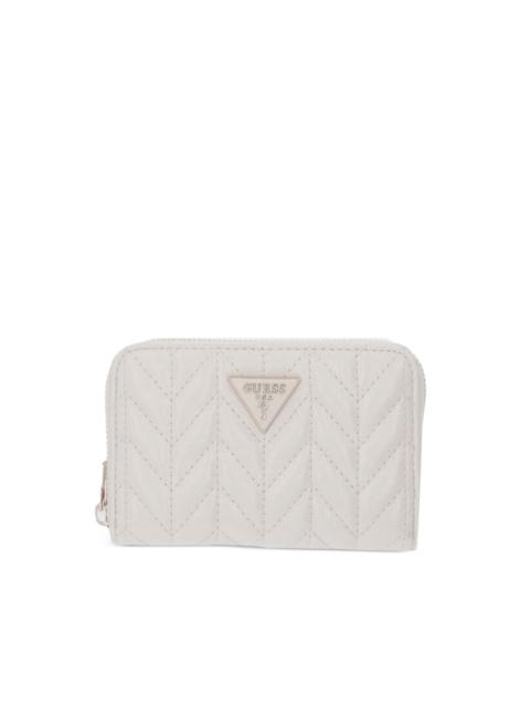 GUESS USA Cheryl chevron-quilted wallet