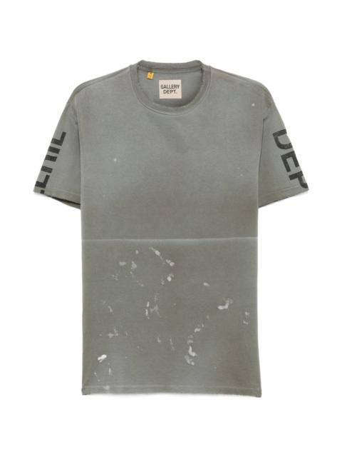 GALLERY DEPT. paint-splatter logo-print T-shirt
