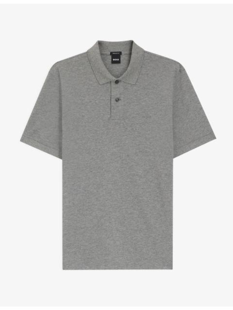 BOSS Logo-Embroidered Short-Sleeve Cotton Polo