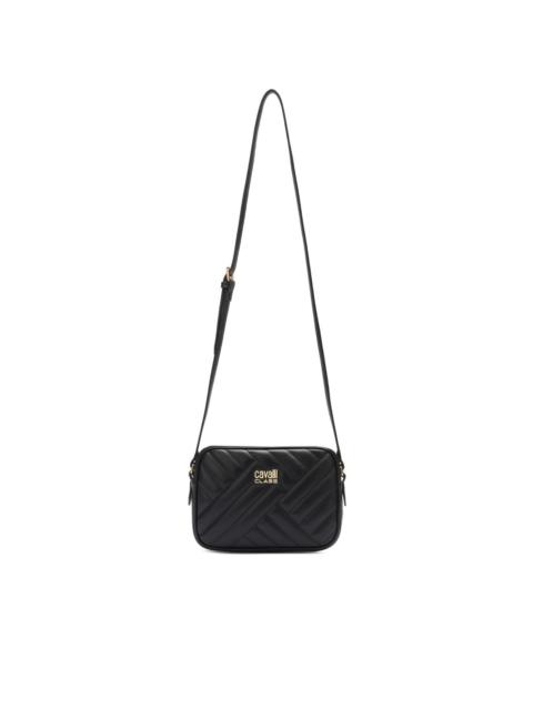 Roberto Cavalli quilted logo shoulder bag
