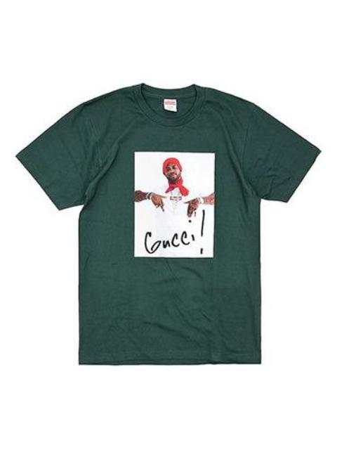 Supreme Supreme FW16 Gucci Mane Tee Green Printing Short Sleeve Unisex SUP-FW16-0222