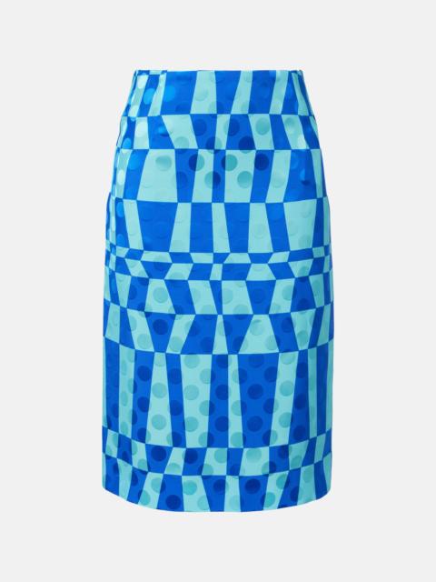 Dries Van Noten Printed pencil skirt