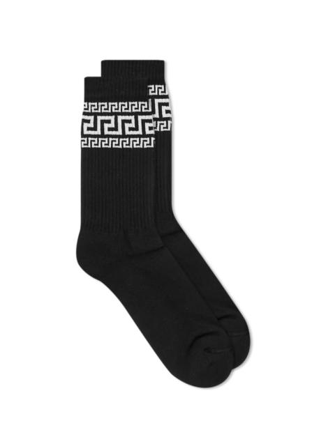 VERSACE Versace Logo Sports Sock