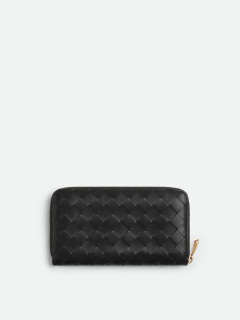 Bottega Veneta Intrecciato Zip Around Wallet