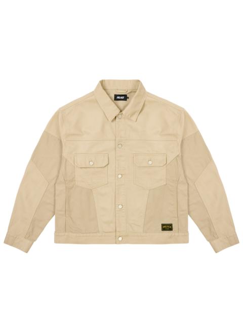 PALACE PANEL DENIM JACKET STONEY GREY