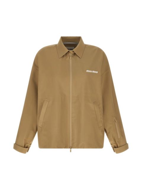 Miu Miu Tech canvas windbreaker