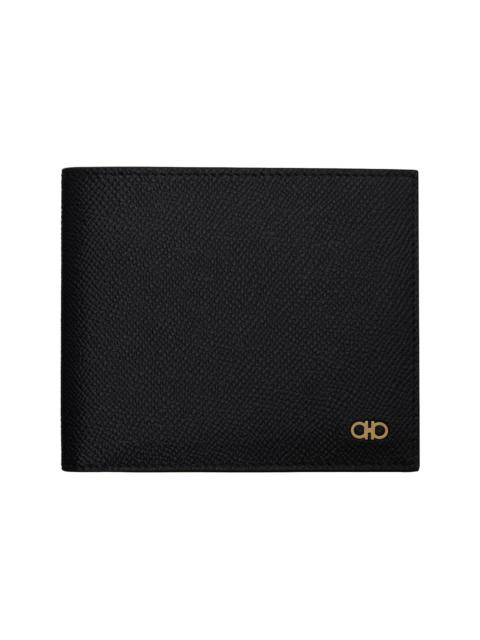 FERRAGAMO Gancini-plaque 곡물 가죽 지갑