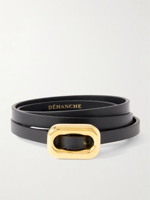 DÉHANCHE Venura leather belt Black