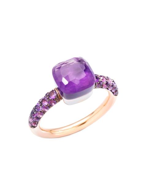 Pomellato Women's Nudo Classic Petit Two-Tone 18K Gold, Amethyst & Jade Ring - Purple