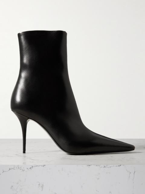 SAINT LAURENT Ashley Leather Ankle Boots