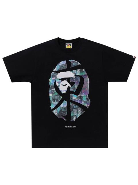 A BATHING APE® BAPE Neon Tokyo Tee 'Black' - 1J72 110 009 BLACK