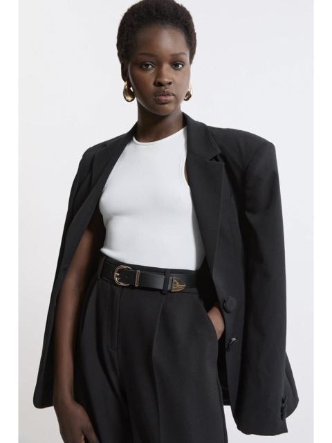 KAREN MILLEN Classic Leather Belt