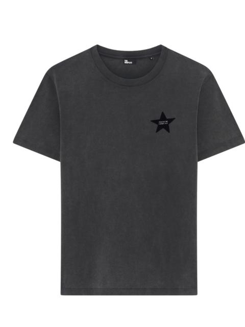 The Kooples T-SHIRT WITH BLACK STAR FLOCK