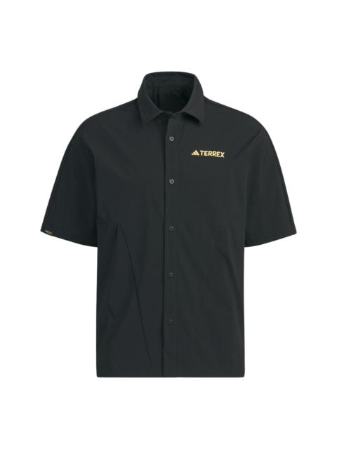 adidas adidas Terrex Short Sleeve Shirt 'Black' IC1963