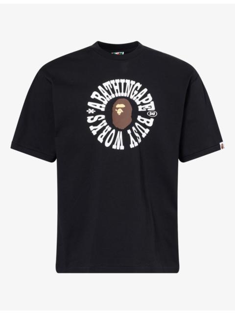 A BATHING APE® Busy Works Logo-Print Cotton T-Shirt