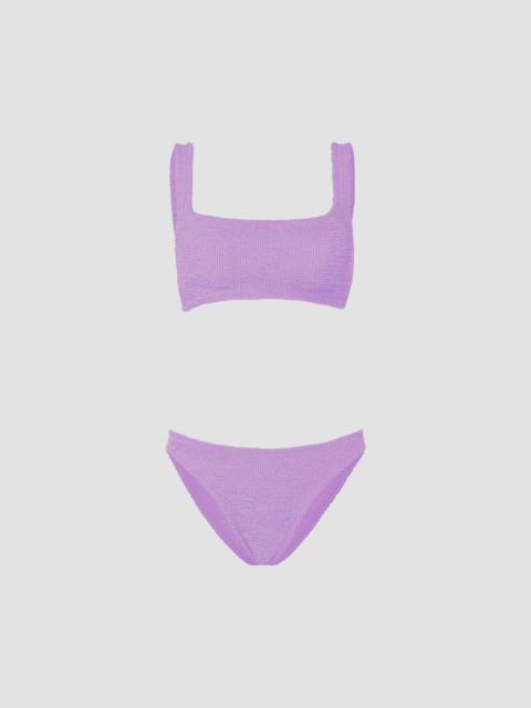 Hunza G Women's Xandra Textured Bikini - Lilac