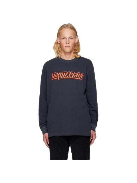DSQUARED2 Gray Printed T-Shirt