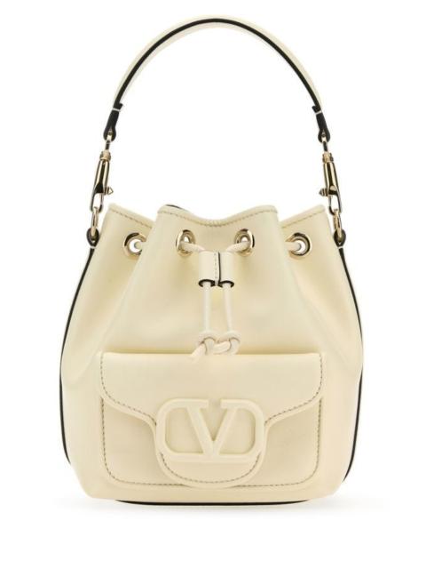 Valentino Ivory leather Locò bucket bag | REVERSIBLE