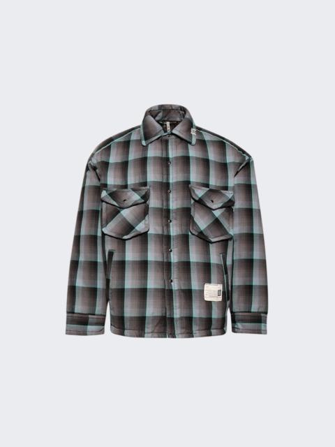 Maison MIHARAYASUHIRO Check Puffer Shirts Blue