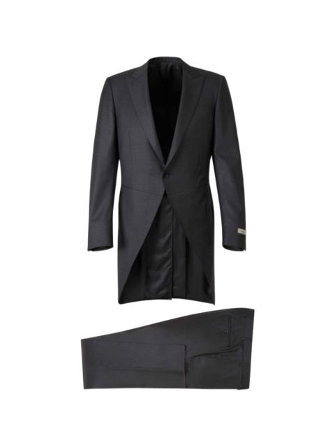 Canali logo-detail suit