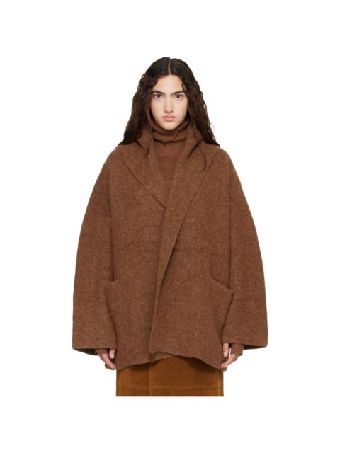 LAUREN MANOOGIAN Brown Double Face Coat