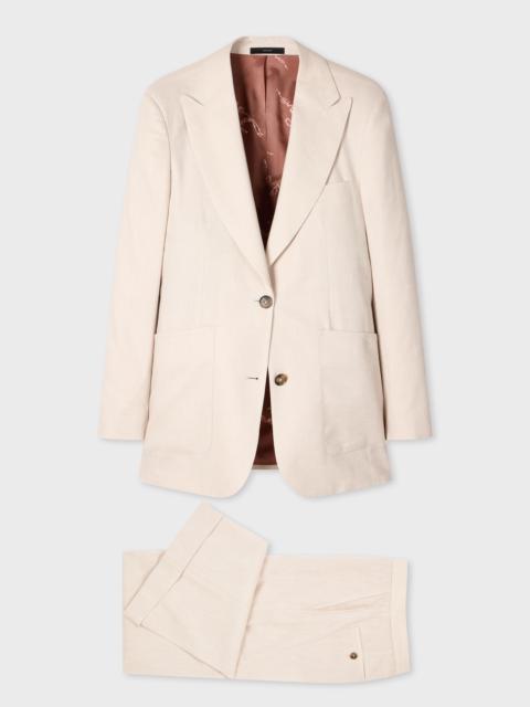 Paul Smith Women's Ivory Linen-Wool Two-Piece Suit