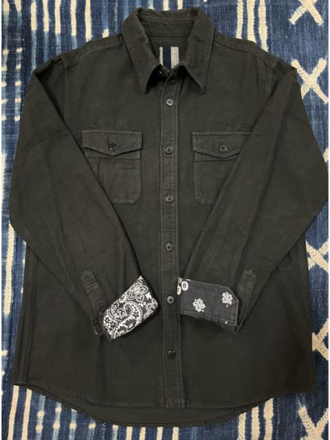 VISVIM BLACK ELK FLANNEL KOFU ict シャツ