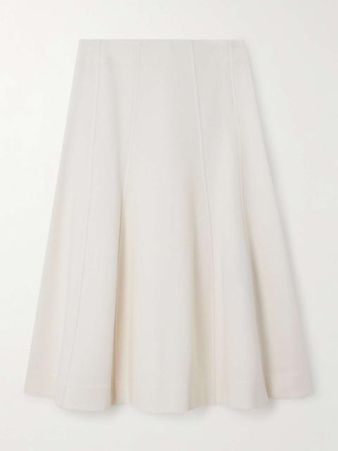 Jil Sander Paneled knitted midi skirt Cream