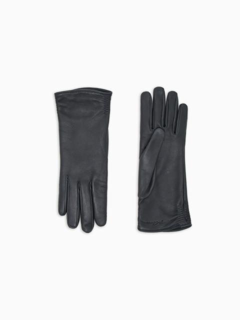GIORGIO ARMANI LAMBSKIN NAPPA LEATHER GLOVES