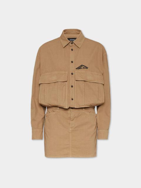 DSQUARED2 ICON NEW GENERATION DOUBLE POCKET DRESS