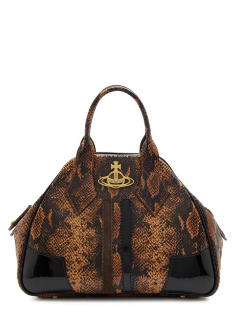 Vivienne Westwood Yasmine medium python-effect leather top handle bag
