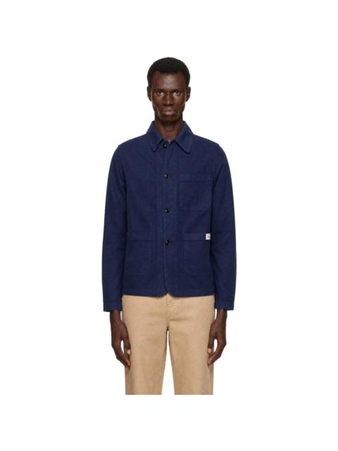 Merz b. Schwanen Blue Cotton Twill Worker's Jacket