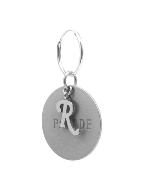 Raf Simons RS Parade Silver Medallion Earring in Silver