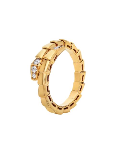 BVLGARI Women's Serpenti 18K Yellow Gold & 0.14 TCW Diamond Ring - Yellow Gold