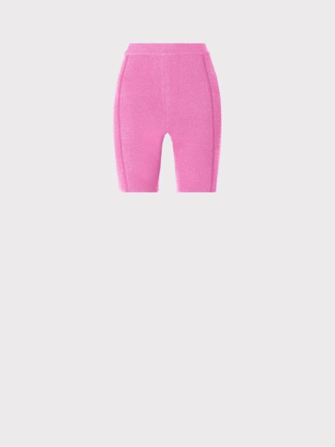 HERVE LEGER MOHAIR HIGH WAIST DOUBLE KNIT BIKE SHORTS