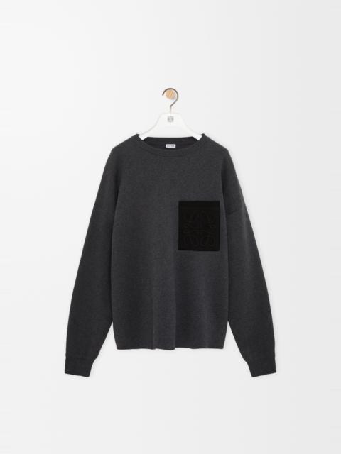 Loewe Anagram pocket sweater in cotton blend