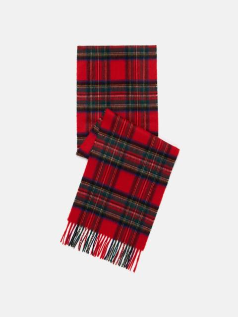 J. PRESS MADE-IN-SCOTLAND ROYAL STEWART TARTAN CASHMERE MUFFLER