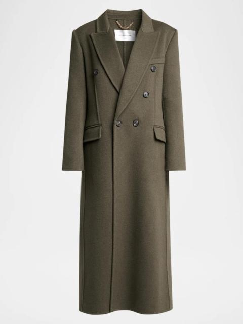 Victoria Beckham Catriona Wool-Blend Double-Breasted Coat