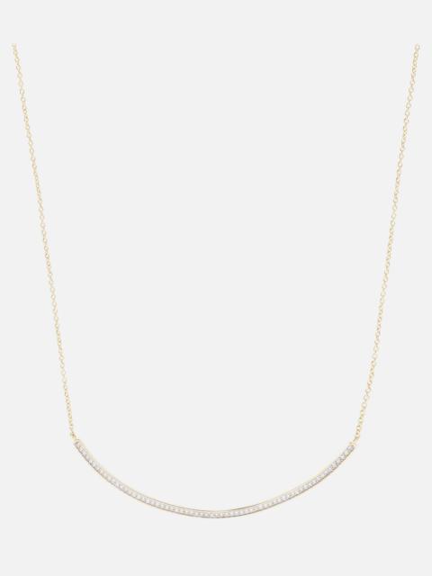 14kt gold necklace with diamonds