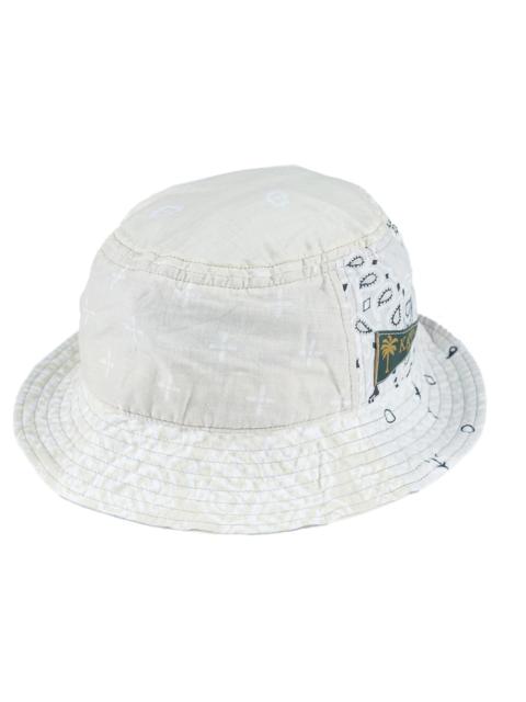 Kapital Kapital Bandana Patchwork Short Brim Bucket Hat White