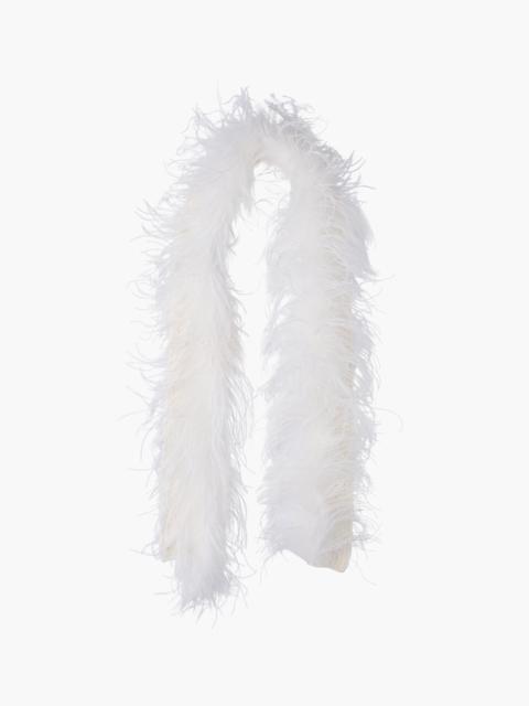 Miu Miu Cashmere scarf with feathers