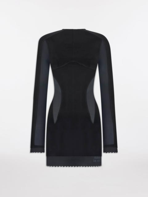 THE ATTICO BLACK MINI DRESS