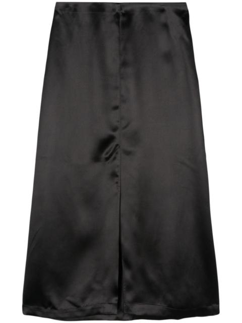 Loulou de Saison satin midi skirt