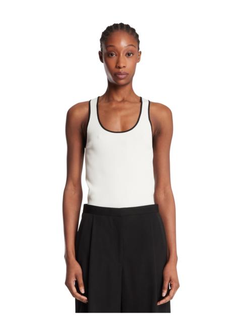 GUCCI White-Detail Ribbed Top