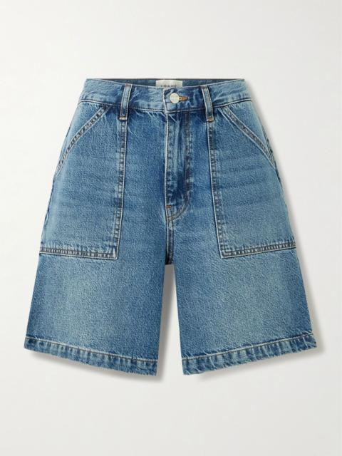 FRAME The Utility organic denim shorts Mid denim