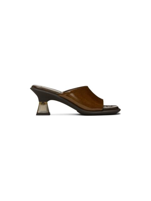 MIISTA Brown Synthia Heeled Sandals