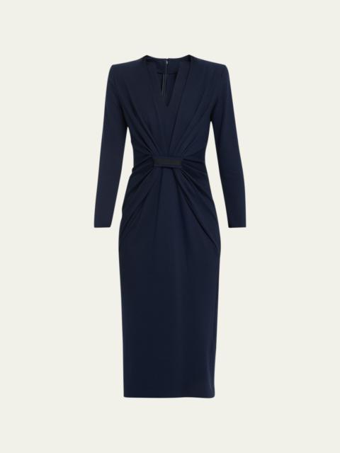 GIORGIO ARMANI Tab Front Jersey Dress