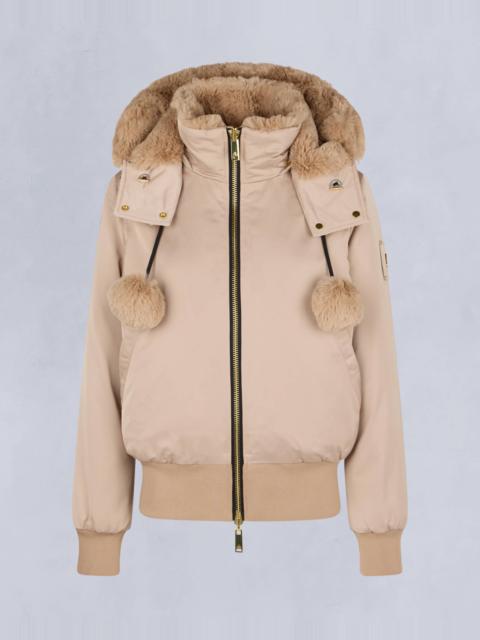 MOOSE KNUCKLES GOLD SERIES DEBBIE BUNNY BOMBER JACKET