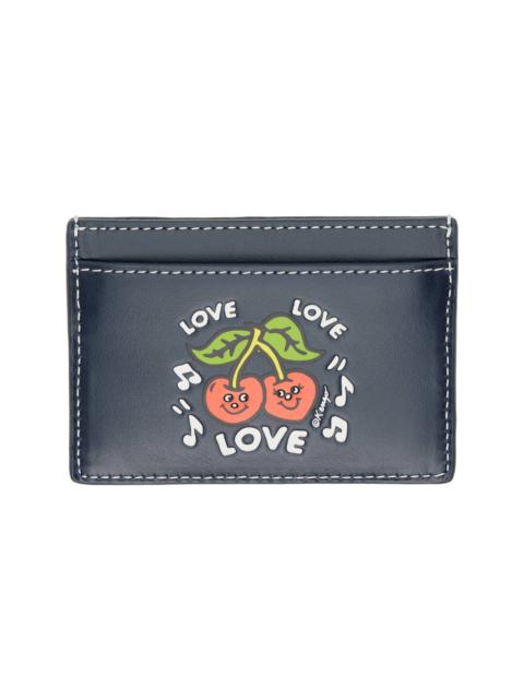 KENZO Navy Kenzo Paris 'KENZO Loves' Card Holder